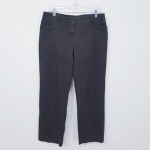 Eileen Fisher Olive Green High Rise Ankle Crop